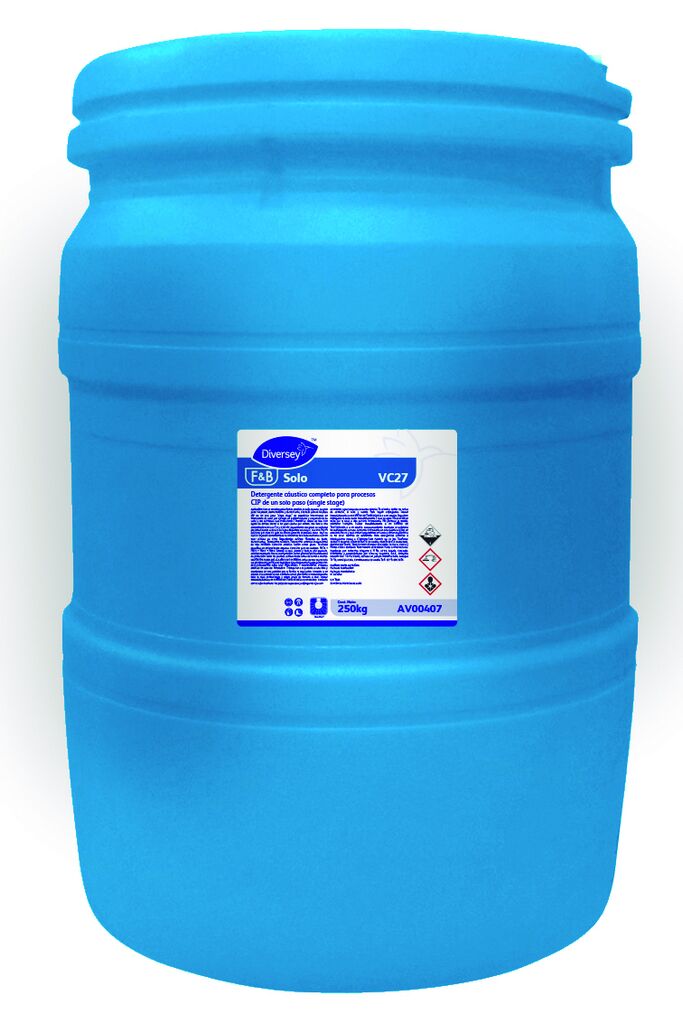 SOLO 250kg - Detergente cáustico completo para procesos CIP de un solo paso (single stage)